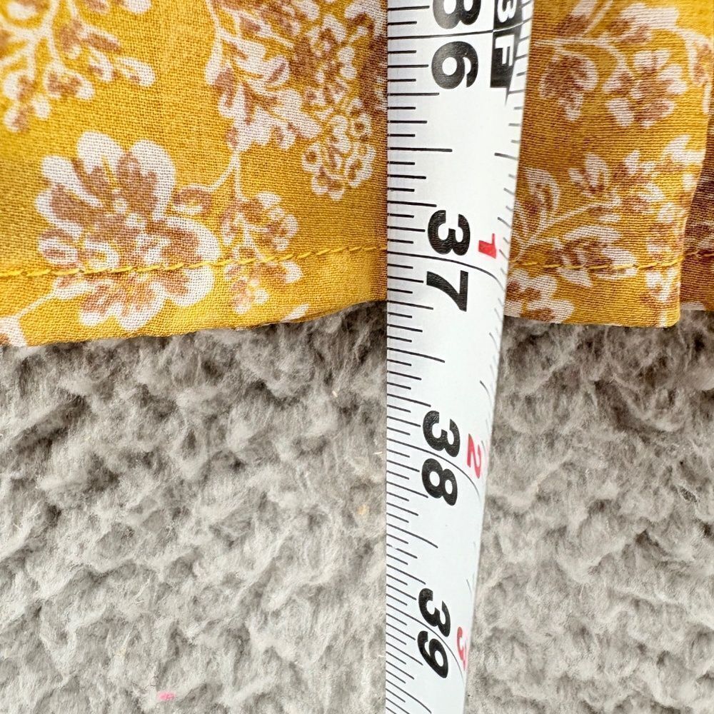 Rooley tiered floral short sleeve dress ruffle cottage core cinched waist sz M - Picture 6 of 11